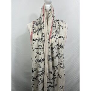 GAP Women's Scarf Signature Print Beige & Black